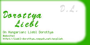 dorottya liebl business card